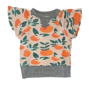 NWT Miki Miette Fruit Print Shirt Sleeve 6 Months